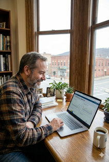 Scranton small business owner reviewing digital growth results with RAMWorks Digital.
